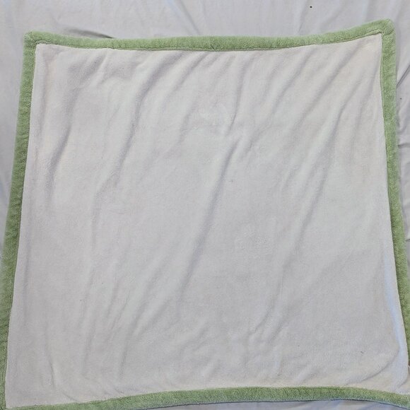 Share Wendy Bellissimo Baby Blanket Dalmatian Dog Fireman Hat Ivory Green Border - Picture 3 of 4